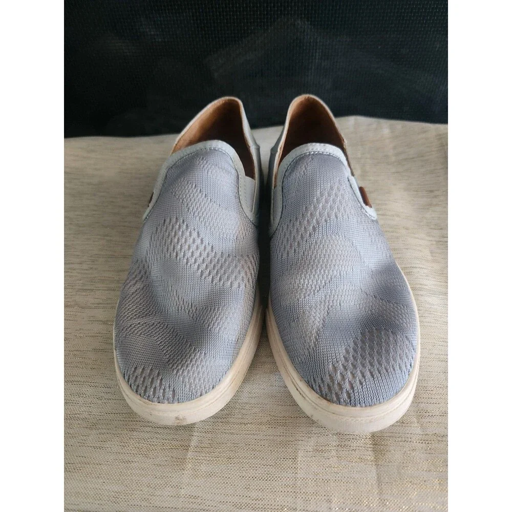 OLUKAI Pehuea Women's Slip On Sneakers Casual Everyday Shoes Gray Blue Size 7